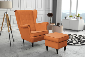 USZAK Quilted Armchair  Orange