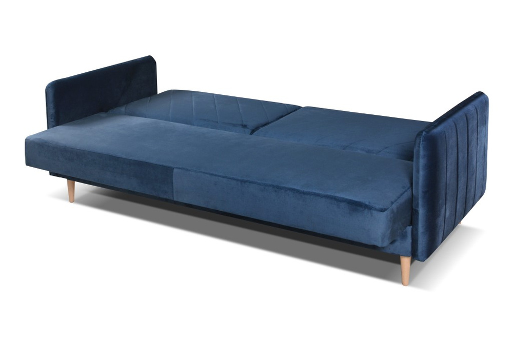 Folding sofa bed Lleida navy blue