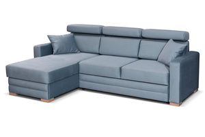 Klappbares Schlafsofa Bilbao blau