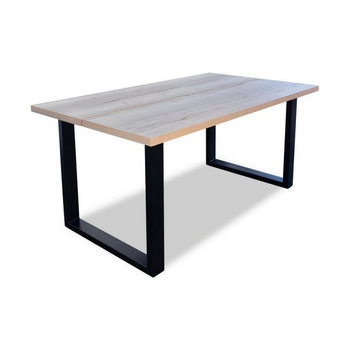 Solano 7-L Metal 90x200x260 Laminate Oak Halifax Egger Table