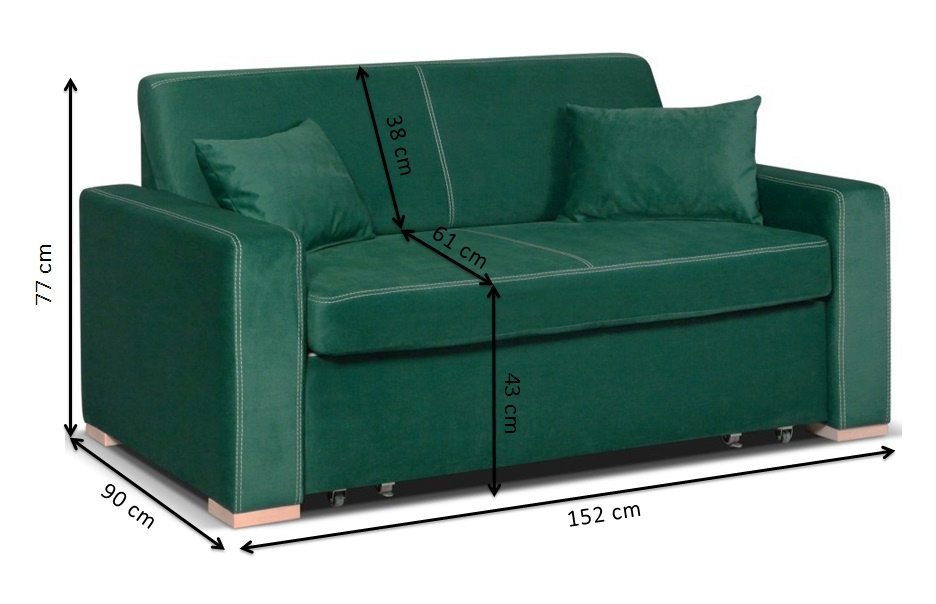 Rozkładana Sofa Katalonia grafitowy