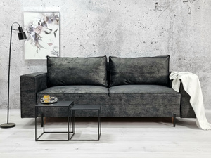 LOFT Klappsofa Schwarz