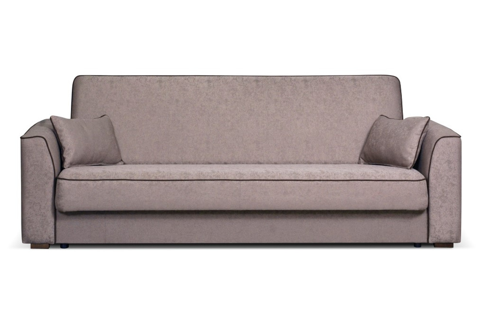 Hellbraunes BURGOS-Sofa - Mit Funktionssesseln und original braunem Keder