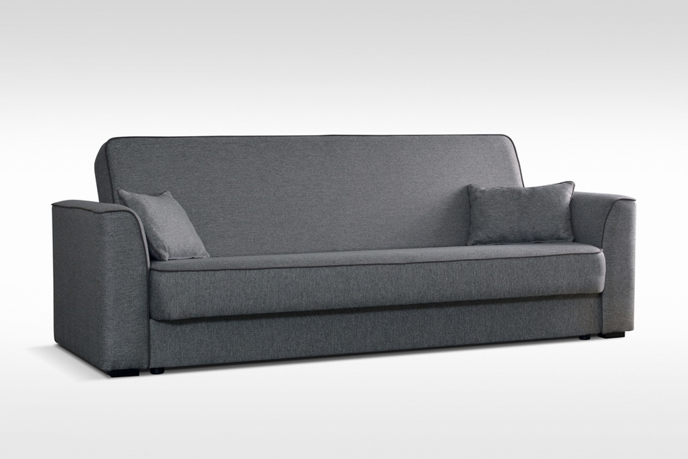 Graues BURGOS-Sofa - mit Funktionssesseln und Original-Graphitkeder