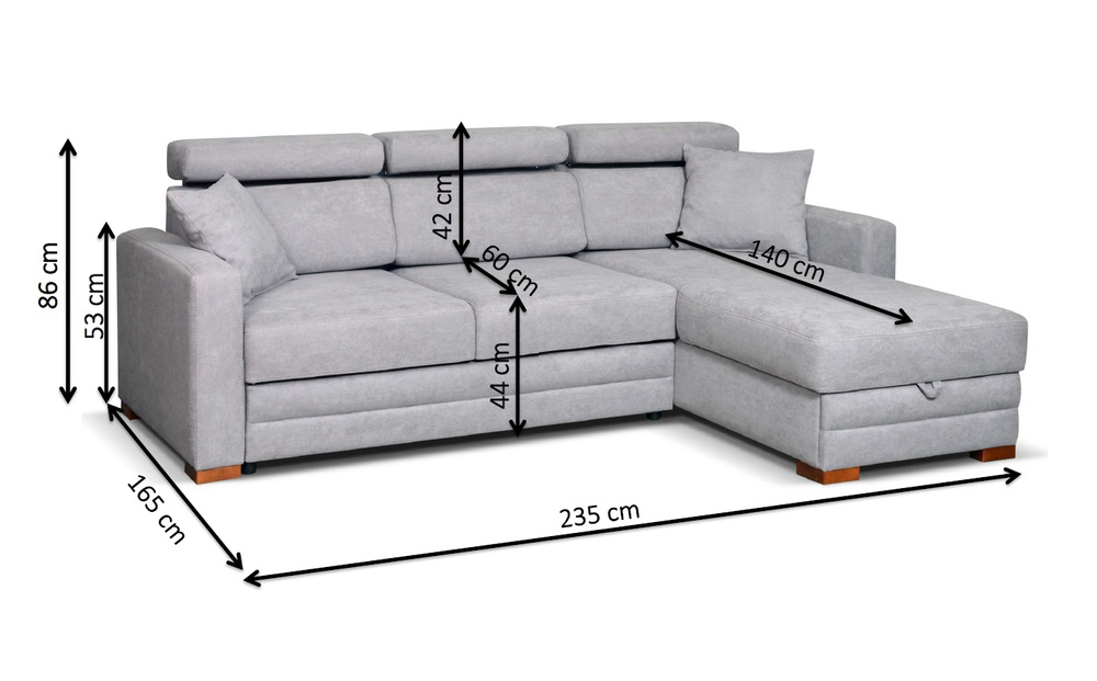 Klappbares Schlafsofa Bilbao beige