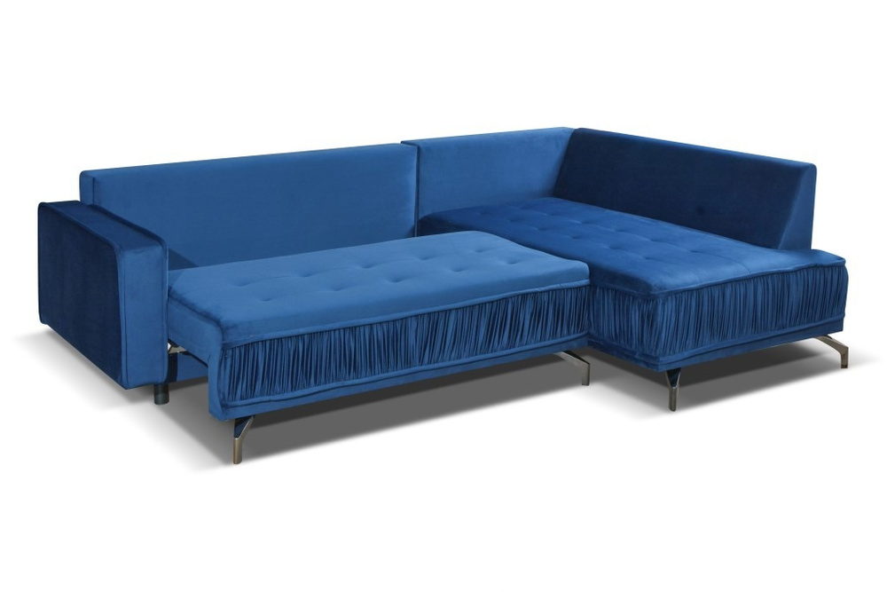 Madrid reclining sofa bed right navy blue