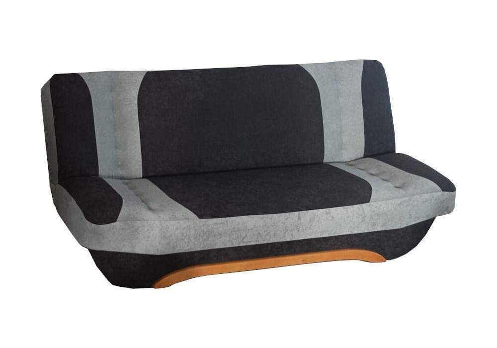 Black and grey BADAJOZ sofa bed - Folding with functional bedding storage