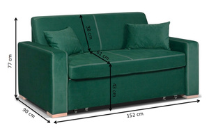 Rozkładana Sofa Katalonia ciemnoszara 