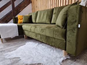 MONTANA Ecksofa mit Schlaffunktion KHAKI