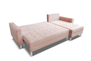 MONTANA Ecksofa mit Schlaffunktion PINK