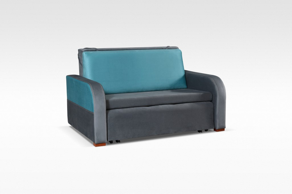 Sofa SEWILLA szaro-niebieska
