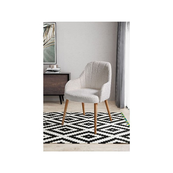 Upholstered chair Kamilla 801 elegant fabric bouclé