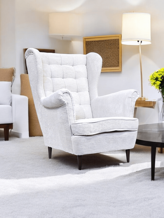 USZAK Quilted Armchair POSO white