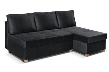 Practical Convenience - Folding corner sofa Nawarra Mini Right Graphite without armrests