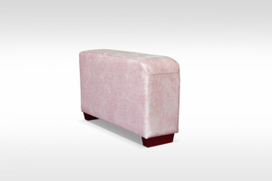 Elegant Cádiz Folding Corner Sofa: Headrests and Bedding Bin in Pink