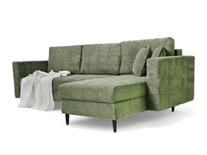 MONTANA corner sofa with a sleeping function khaki POSO