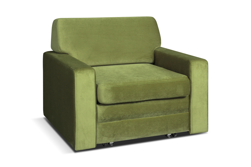 Albacete Olive Sofa: Komfort in Ein-Personen-Größe - Ruheecke mit Aufbewahrungsbox