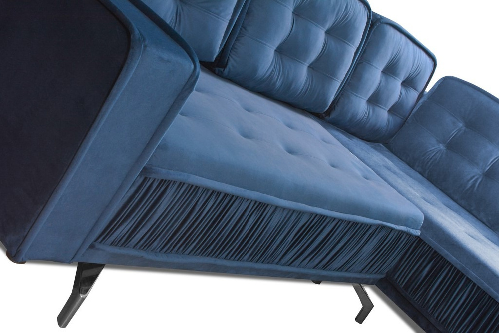 Madrid reclining sofa bed right navy blue