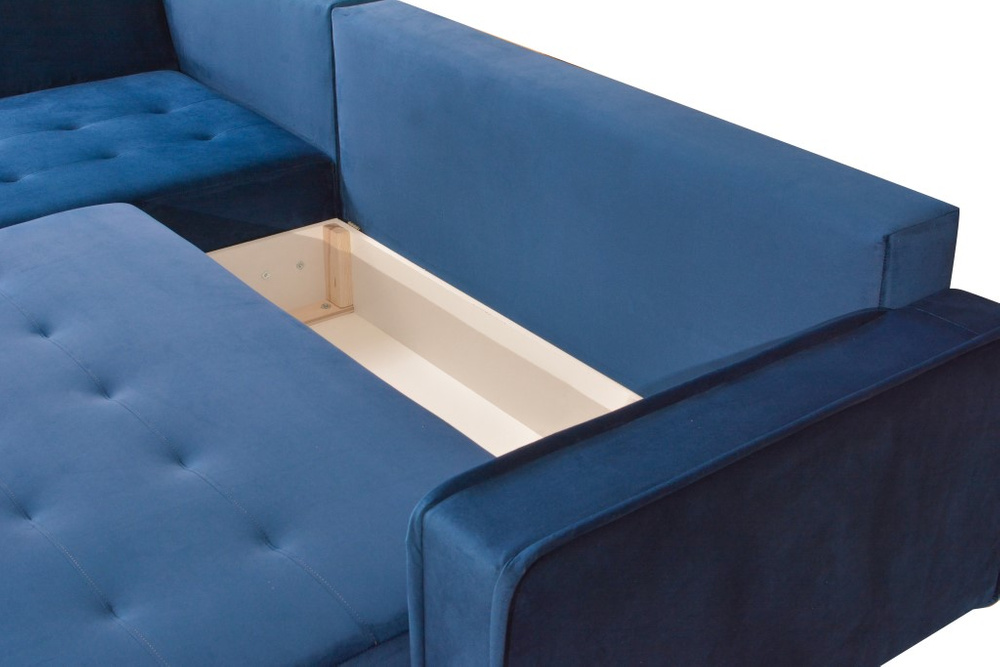 Madrid Liegesofa links Marineblau