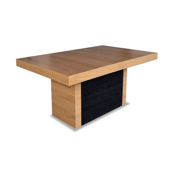 Solano 45 table 100x160x400 Veneer oak lacquer Wenge leg