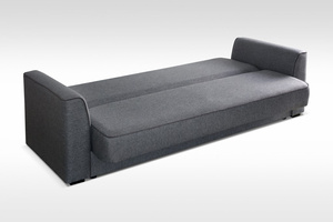 Graues BURGOS-Sofa - mit Funktionssesseln und Original-Graphitkeder