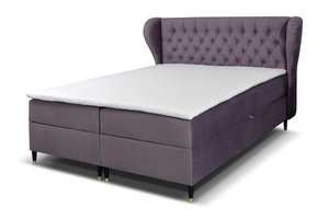 Oviedo-Bett grau-violett 160x200